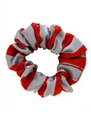 Scarlet & Silver Scrunchie 1pk